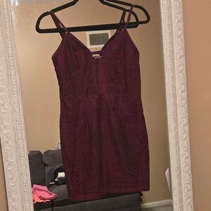 Women's Burgundy Dress